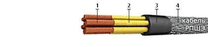 Кабель РПШЭ 3х1